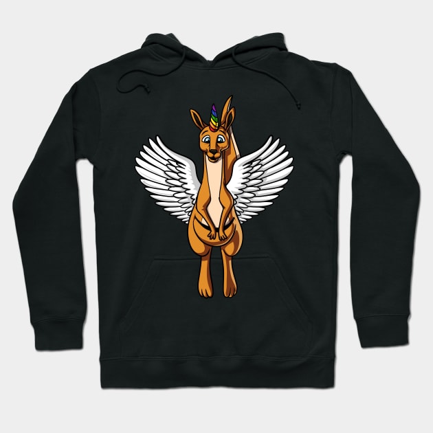 Kangaroo Unicorn Hoodie by underheaven